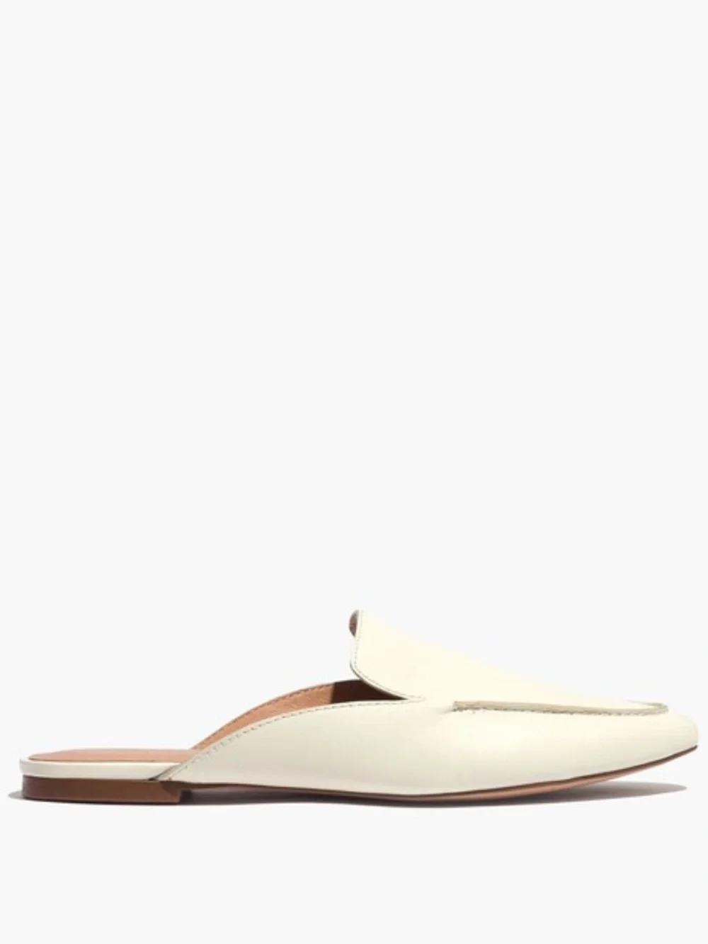 The Frances Skimmer Mule in Leather Ivory Size 7.5 New